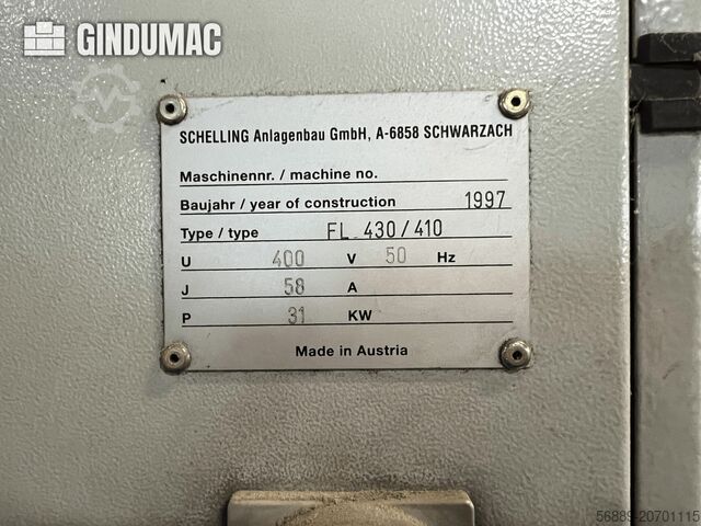 Plattensäge SCHELLING FL 430/410