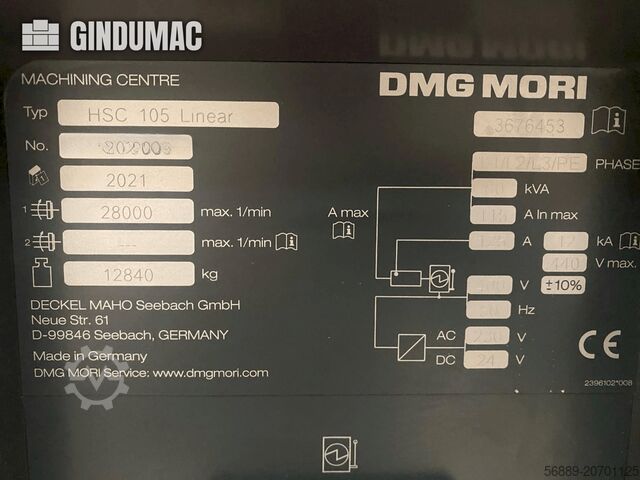 DMG MORI HSC 105 DMG MORI HSC 105