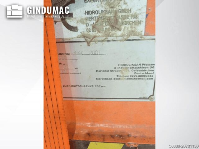 Hydraulische Presse HIDROLIKSAN PH4C 200T