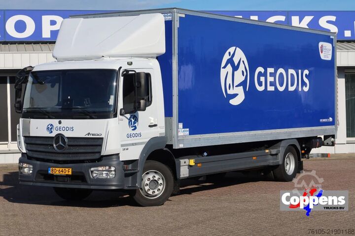 Box body Mercedes-Benz Atego 1218 Bakwagen + Laadklep DHollandia 1500kg