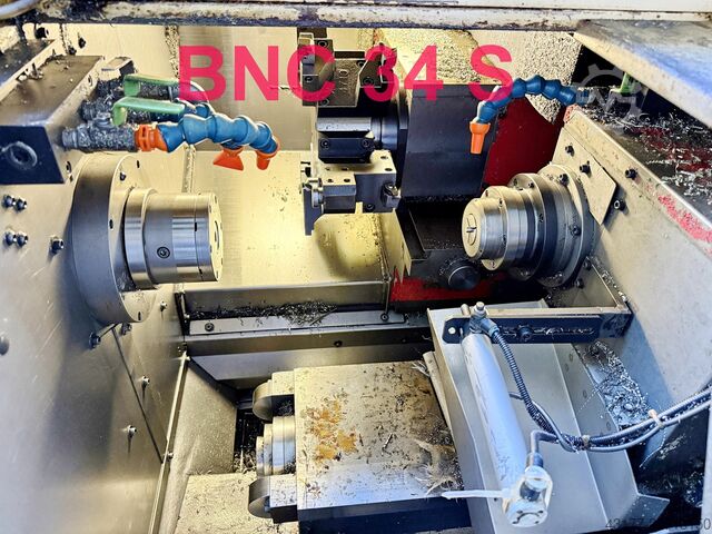 CNC lathe automatic turning machine with bar feeder Miyano Citizen ( kein Traub Okuma DMG ) BNC 34-S Gegenspindel + JNC 45-T 2. Rev