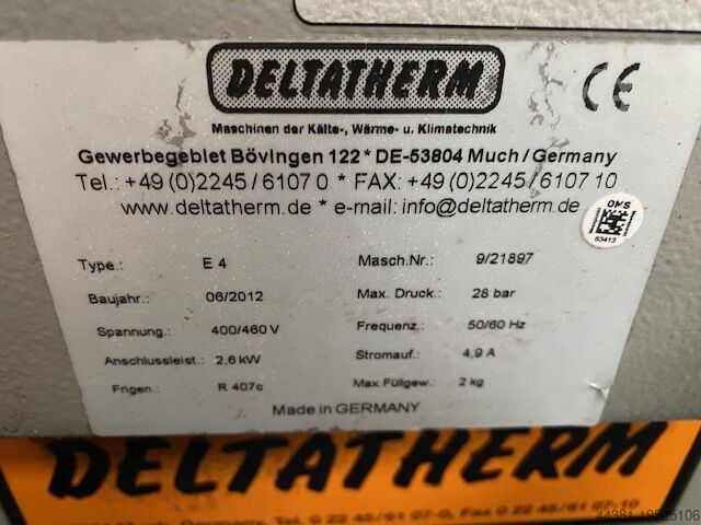 Industrial cooler Deltatherm