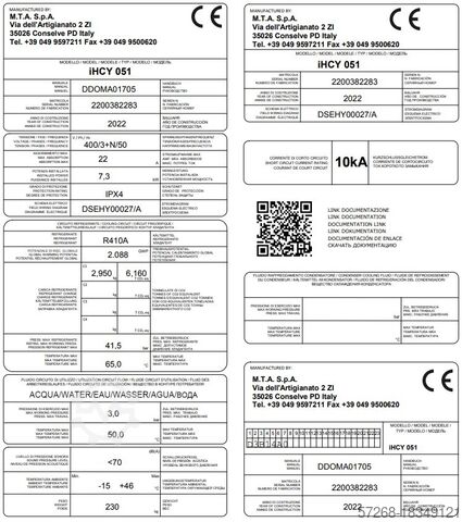 Air conditioning, heat pump MTA S.p.A. Cycnus iHCY 051 PT1+FSH