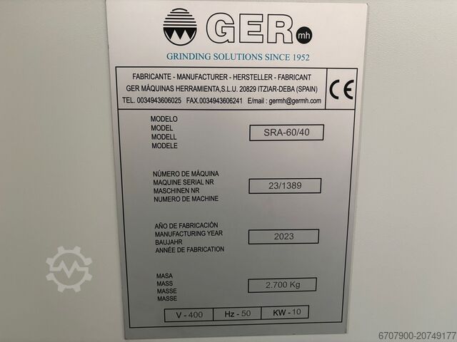 Flachschleifmaschine GER SRA 60/40