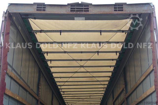 Open semitrailer with tarp KRONE Pritsche Plane XL MegaLiner BPW Edscha Bordwände
