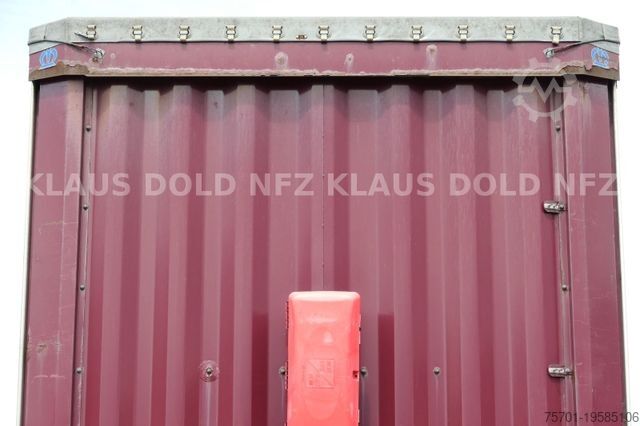 Open semitrailer with tarp KRONE Pritsche Plane XL MegaLiner BPW Edscha Bordwände