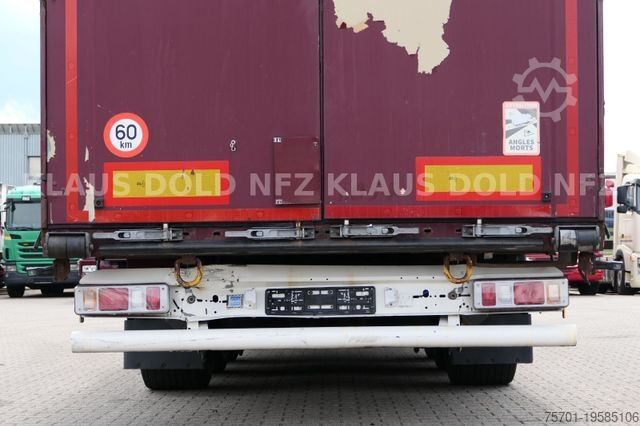 Open semitrailer with tarp KRONE Pritsche Plane XL MegaLiner BPW Edscha Bordwände