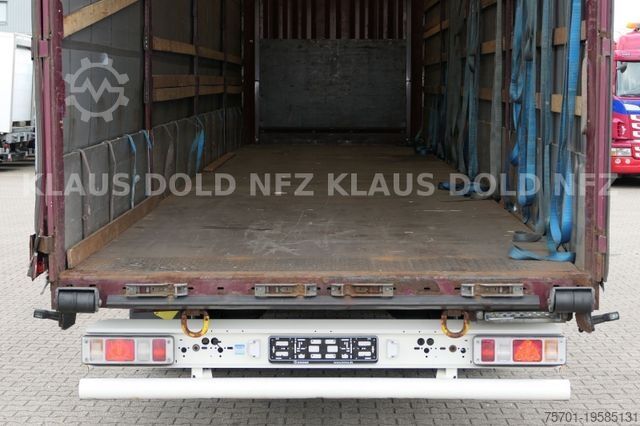 Open semitrailer with tarp KRONE Pritsche Plane XL MegaLiner BPW Edscha Bordwände