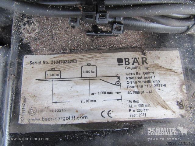 Kofferauflieger Schmitz Cargobull Trockenfrachtkoffer Standard Ladebordwand