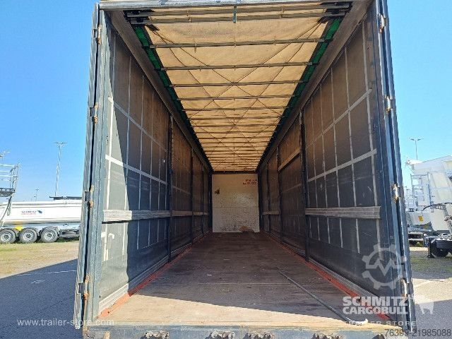 Open semitrailer with tarp Berger Curtainsider Mega