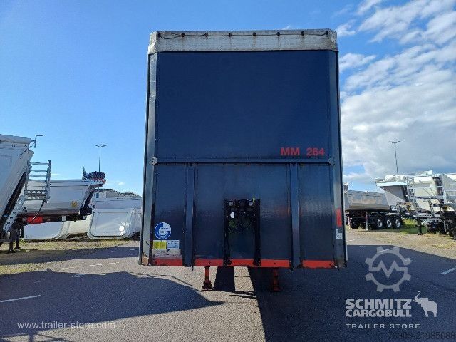 Open semitrailer with tarp Berger Curtainsider Mega