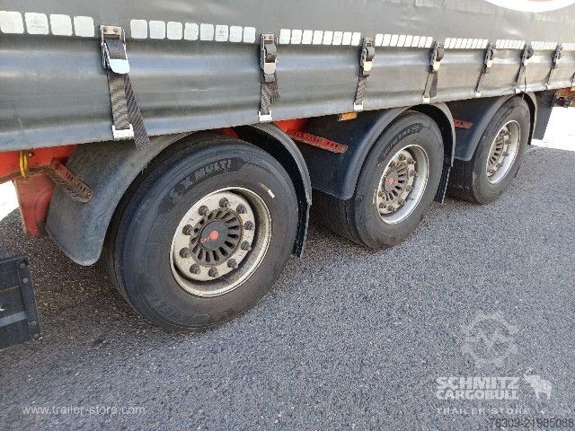 Open semitrailer with tarp Berger Curtainsider Mega