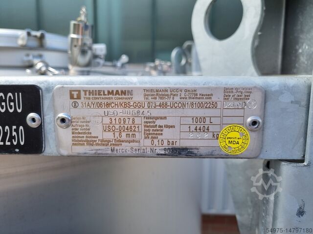 Edelstahl Transportbehälter / IBC  10735