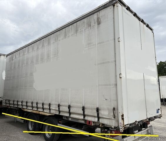 Wechselbrücke mit Pritsche & Plane Krone Jumbo 7,82m 3m hoch Hubdach + Edscha