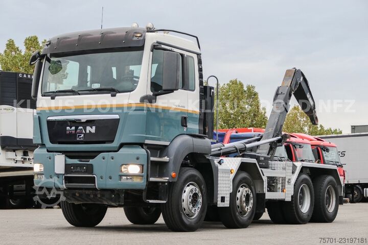 Roll-off tipper truck MAN TGS 35.480 Abrollkipper Hiab Retarder Euro 5