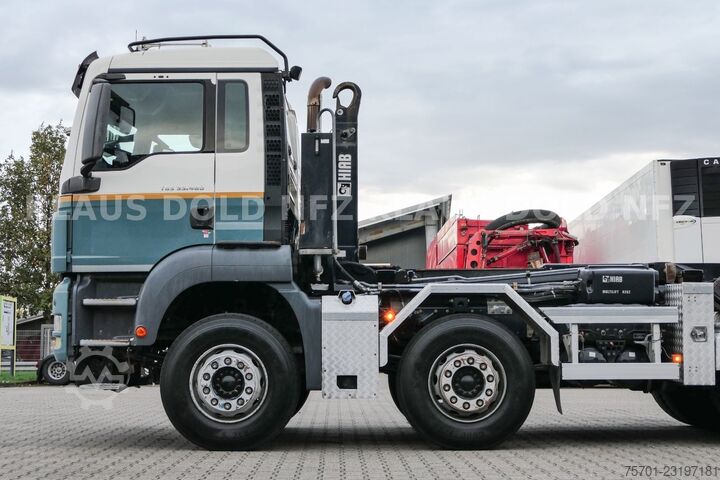 Roll-off tipper truck MAN TGS 35.480 Abrollkipper Hiab Retarder Euro 5