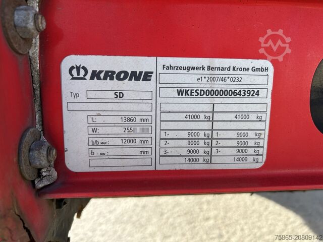 Schiebeplanen Krone Profi Liner / Curtainside / VALX Drum / NL Trailer