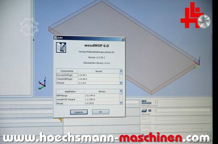 Bearbeitungszentrum mit 4 Achs Weeke Optimat BHP Vantage 43M