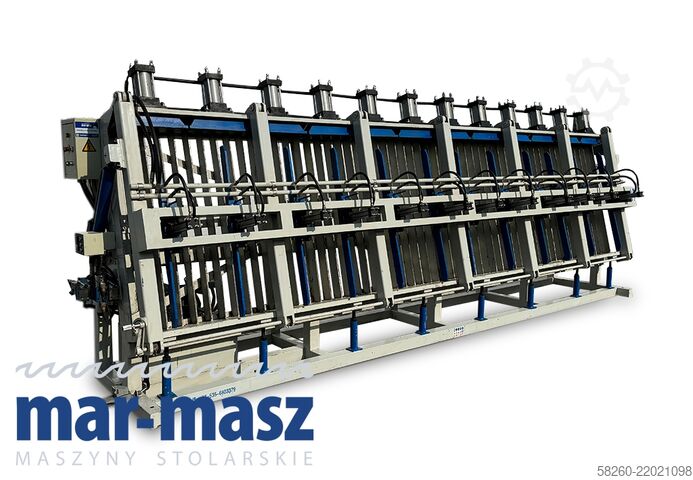 Hydraulic assembly press for gluing COMPOSER BHT 1-6200 12 siłowników