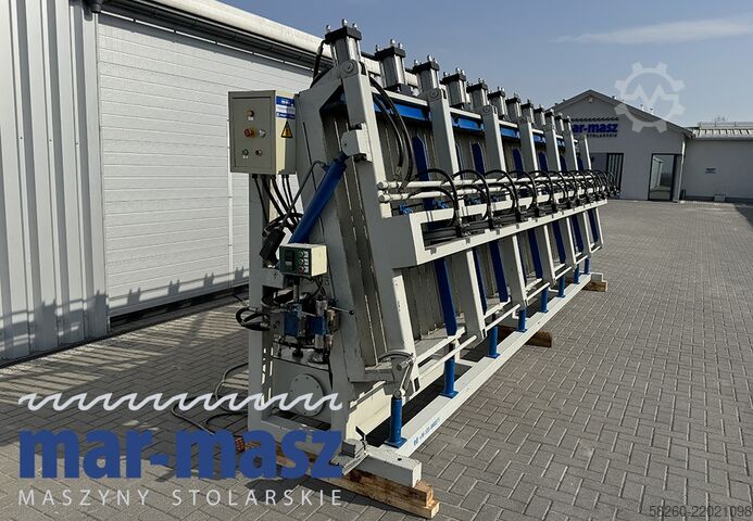 Hydraulic assembly press for gluing COMPOSER BHT 1-6200 12 siłowników