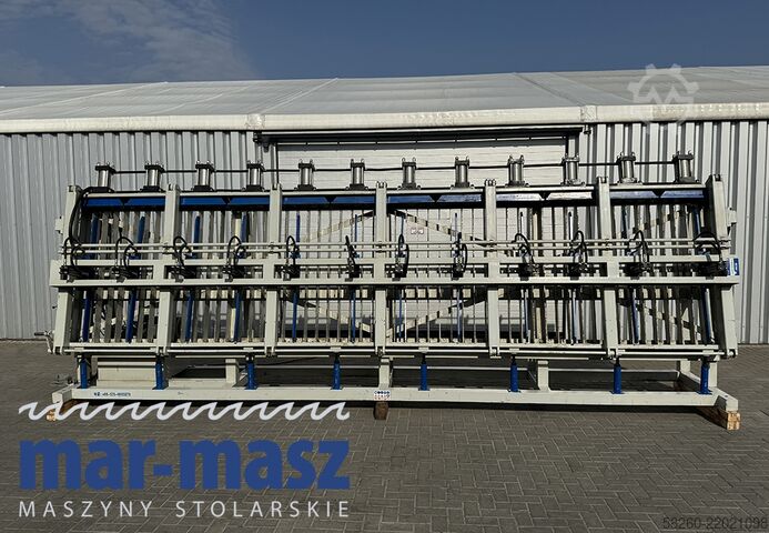 Hydraulic assembly press for gluing COMPOSER BHT 1-6200 12 siłowników