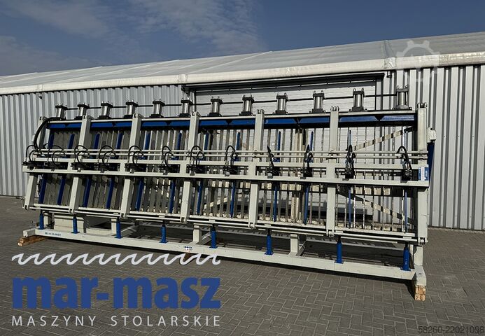Hydraulic assembly press for gluing COMPOSER BHT 1-6200 12 siłowników