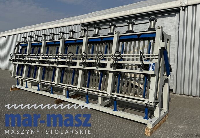 Hydraulic assembly press for gluing COMPOSER BHT 1-6200 12 siłowników