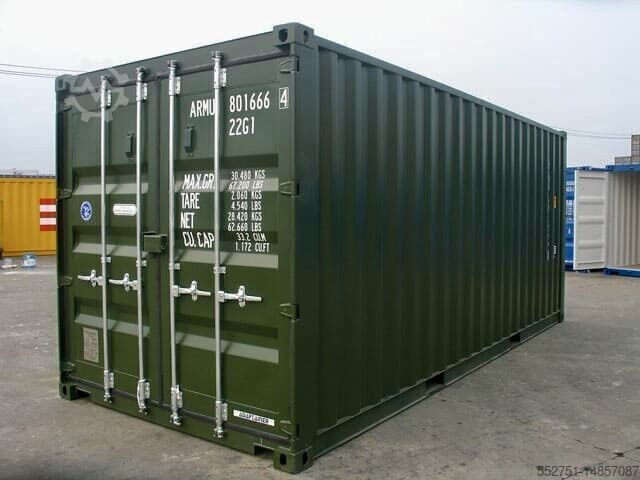 Shipping container 20-Fuß Lagercontainer 20-Fuß Container RAL7035 HAMBURG