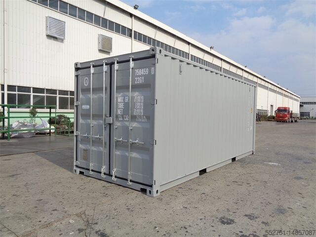 Shipping container 20-Fuß Lagercontainer 20-Fuß Container RAL7035 HAMBURG