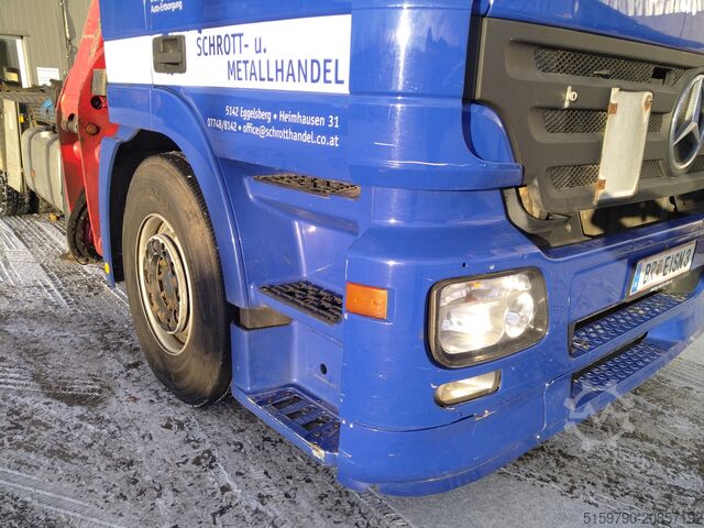 Roll-off tipper truck Mercedes Actros 2641 6x4 mit Recyclingkran