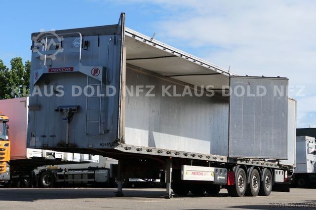 Open semitrailer with tarp PEISCHL 3ESP0S Schubboden Seitliche Türen Liftachse