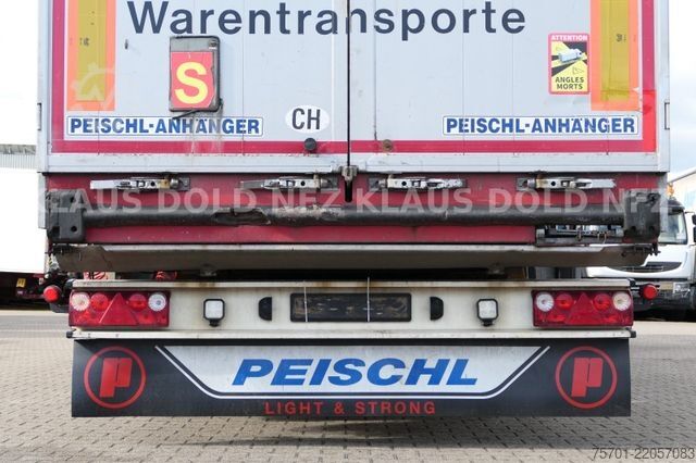 Open semitrailer with tarp PEISCHL 3ESP0S Schubboden Seitliche Türen Liftachse