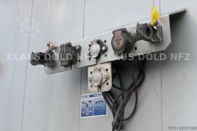 Open semitrailer with tarp PEISCHL 3ESP0S Schubboden Seitliche Türen Liftachse