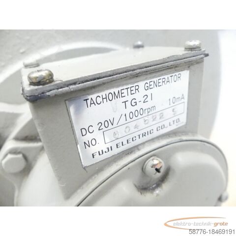 Control unit Fuji Electric GGG 3226 A Motor SN: M6091630Y2 mit TG-21 Tachometer Generator