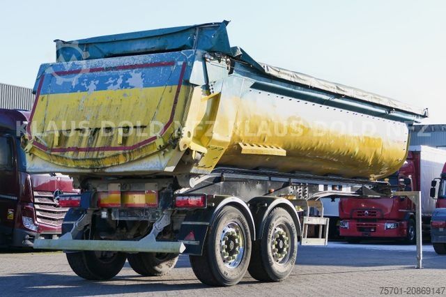 Tipper semitrailer SCHWARZMÜLLER SM Kippmulde Plane SAF-Achsen Kamera