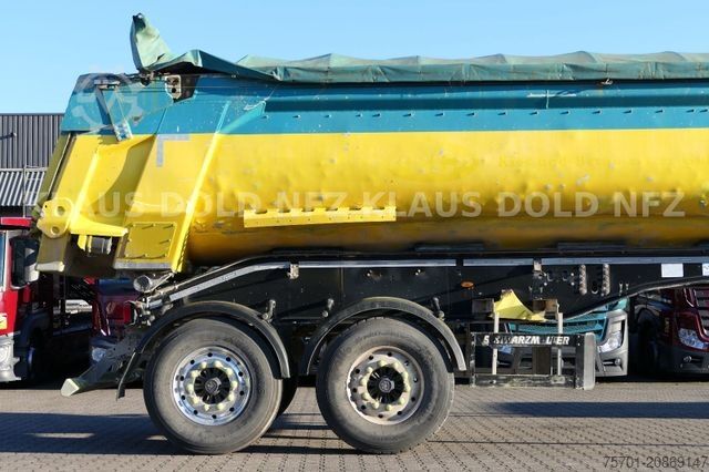 Tipper semitrailer SCHWARZMÜLLER SM Kippmulde Plane SAF-Achsen Kamera