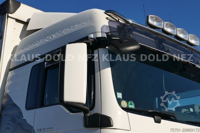 Flatbed truck with tarp MAN TGX 18.400 Pritsche Plane Retarder 2-Tanks