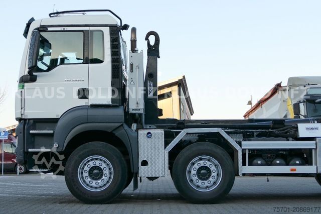 Roll-off tipper truck MAN TGS 35.500 Abrollkipper Mobas Retarder 8x4 Euro6