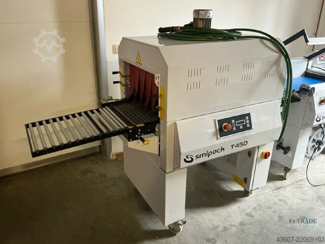 Winkelschweissmaschine Schrumpftunnel - Shrinkwrapper Shrink Tunnel SMIPACK FP 560a - T450