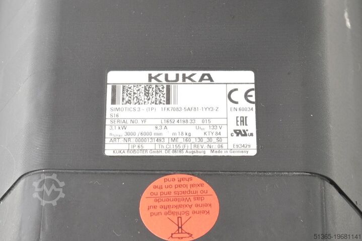 Servo motor Kuka 1FK7105-5AY81-1YY3-Z