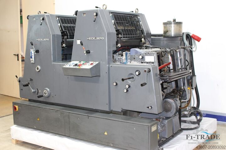 2-Color Printing machine Heidelberg GTOZ52+ N+P