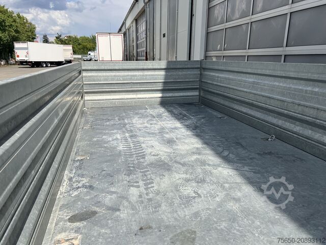 Three-way tipper trailer Humbaur D1AC  Tandemkipper- Tieflader mit Aufsatz, neuwertig