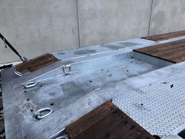 Tieflader Anhänger Möslein T 4 VB H1 neuer 4 Achs Tieflader hydraulischen Rampen