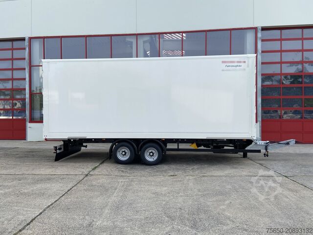 Box trailer Möslein TKO 105 D 6m  weiß  Tandem- Koffer, Durchladbar, -- Neufahrzeug --
