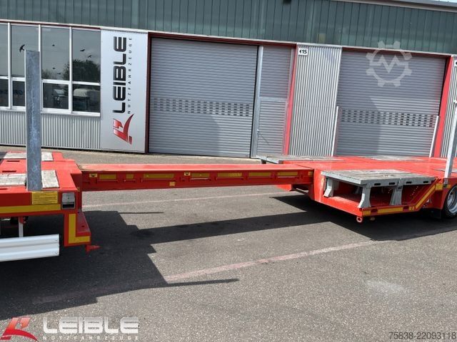 Tieflader-Sattelauflieger KÄSSBOHRER KSLA Mega*Teleskop*Verbreiterbar*Radmulden*TOP*