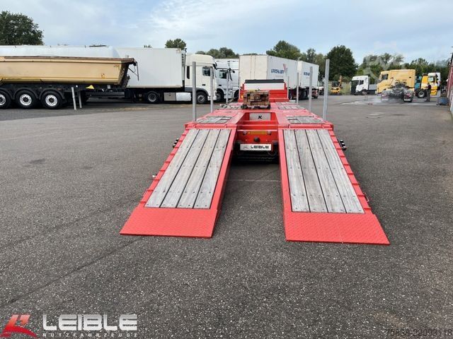 Low loader semitrailer KÄSSBOHRER KSLA Mega*Teleskop*Verbreiterbar*Radmulde*Seilw.