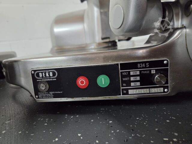 Meat processing machine Aufschnittmaschine Deko 834 S