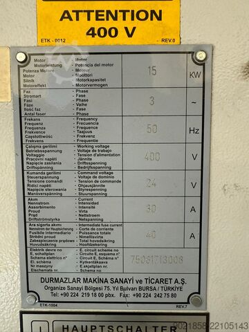 Press brake HESSE by DURMA 30200