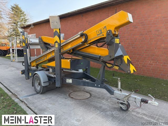 Arbeitsbühne Anhänger Paus PAUS GT 16AG  Arbeitshöhe 16m 200kg Stromagregat