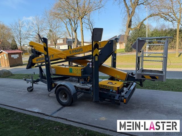 Arbeitsbühne Anhänger Paus PAUS GT 16AG  Arbeitshöhe 16m 200kg Stromagregat